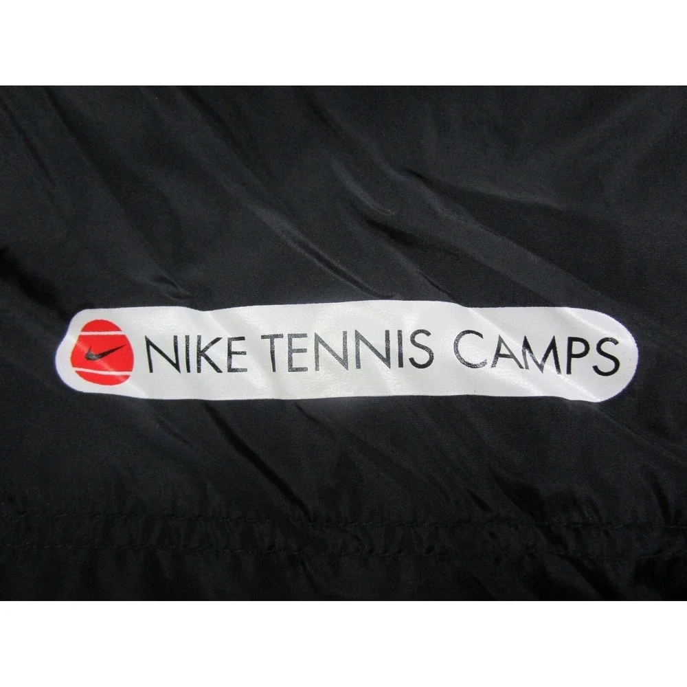 Vintage 90s‎ Nike Tennis Camps Black Windbreaker Jacket (S) Youth Size EUC